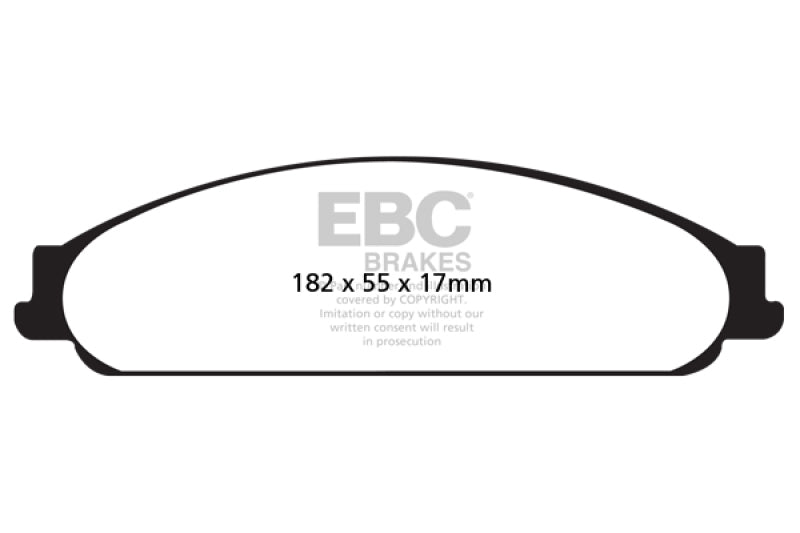 EBC Redstuff Brake Pad Sets - EBC 04-07 Ford Five Hundred 3.0 Redstuff Front Brake Pads