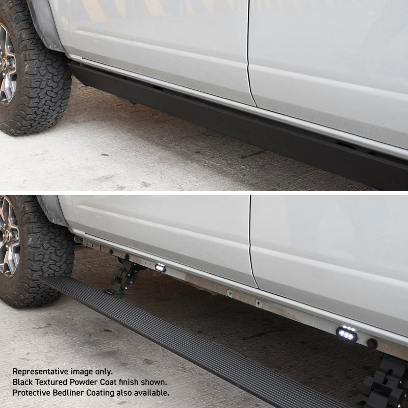 GOR RealTruck VoltStep Running Boards - RealTruck 19-25 Chevrolet Silverado 1500 SC 2dr VoltStep Electric Running Board Kit - Bedliner Coat