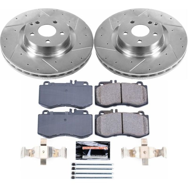 PSB Z23 Evolution Kit - Power Stop 10-16 Mercedes-Benz E350 Front Z23 Evolution Sport Brake Kit