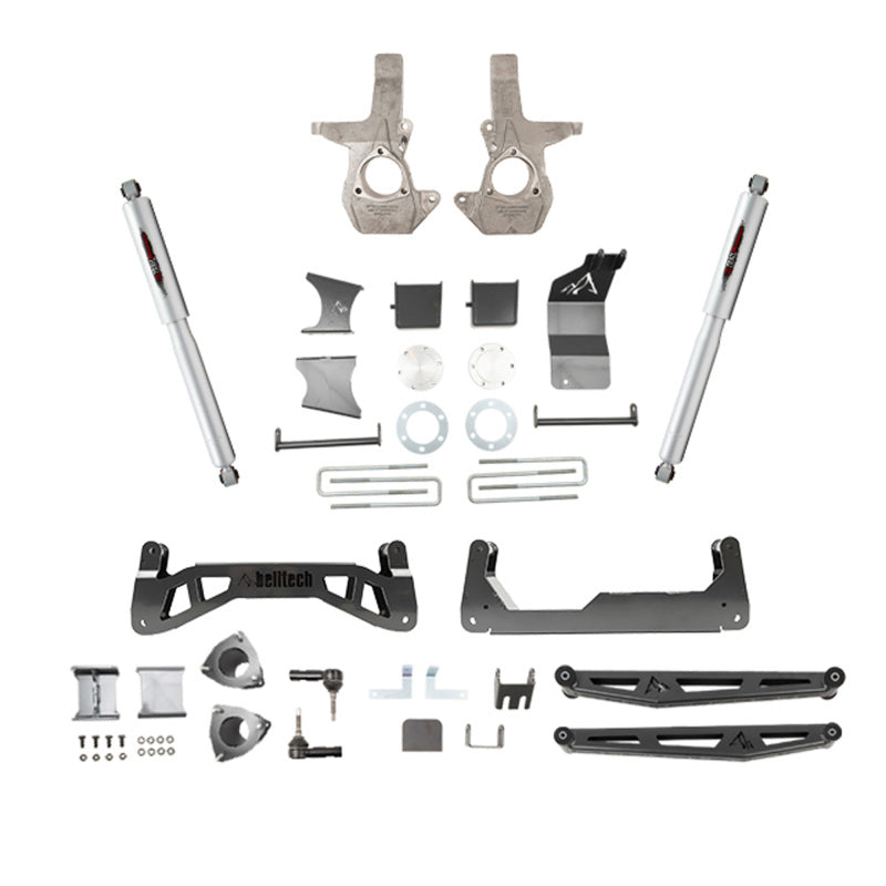 BT Lift Kit w Shocks - Belltech 07-16 Chevrolet Silverado / GMC Sierra 1500 4WD 7-9in Suspension Lift Kit w/ Shocks