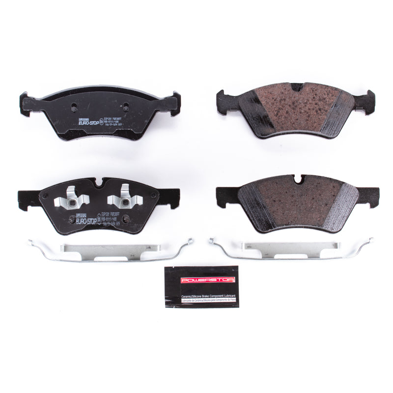 PSB Euro-Stop Brake Pads - Power Stop 06-07 Mercedes-Benz R500 Euro-Stop ECE-R90 Front Brake Pads
