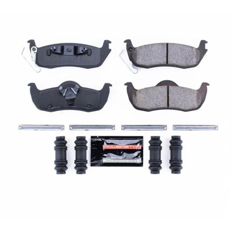 PSB Z23 Evolution Brake Pads - Power Stop 06-10 Jeep Commander Rear Z23 Evolution Sport Brake Pads w/Hardware
