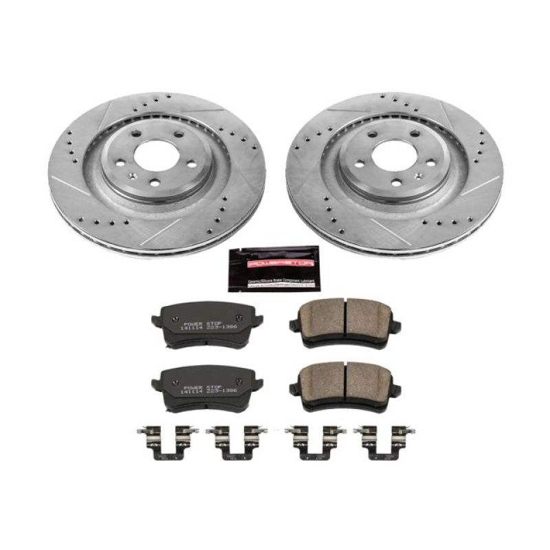 PSB Z23 Evolution Kit - Power Stop 10-11 Audi S4 Rear Z23 Evolution Sport Brake Kit