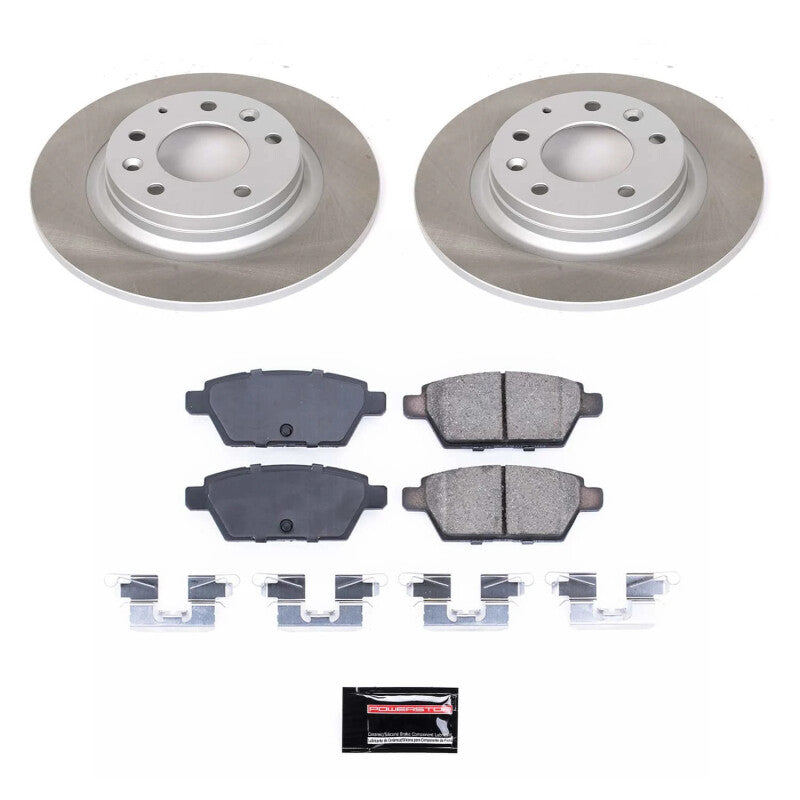 PSB Semi-Coated Rotor Kits - Power Stop 06-11 Mercury Milan Rear Semi-Coated Rotor Kit
