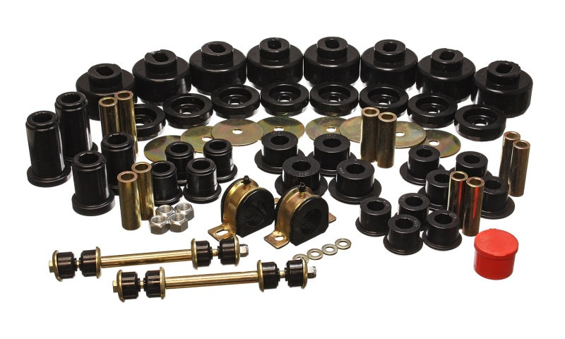 ES Hyper-Flex Sets - Black - Energy Suspension 01-06 Chevy Silverado 4WD Black Hyper-flex Master Bushing Set