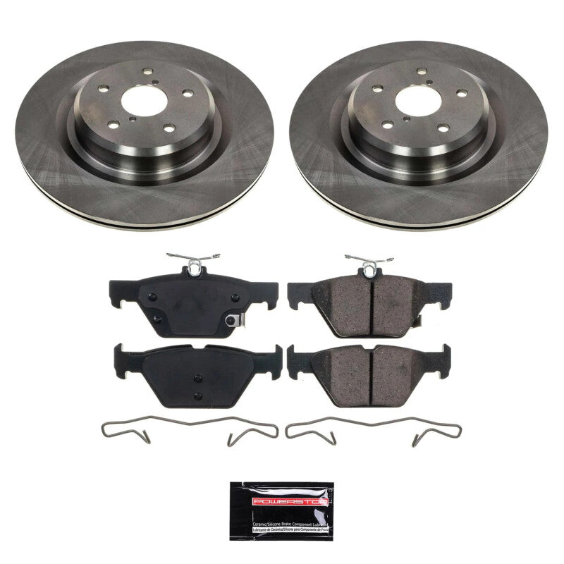 PSB Semi-Coated Rotor Kits - Power Stop 19-20 Subaru Ascent Rear Semi-Coated Rotor Kit