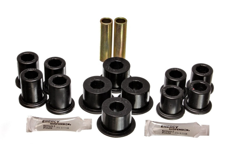 ES Spring/Shackle Bush - Black - Energy Suspension 89-94 Toyota Pick Up 2WD (Exc T-100/Tundra) Black Rear Leaf Spring Bushing Set