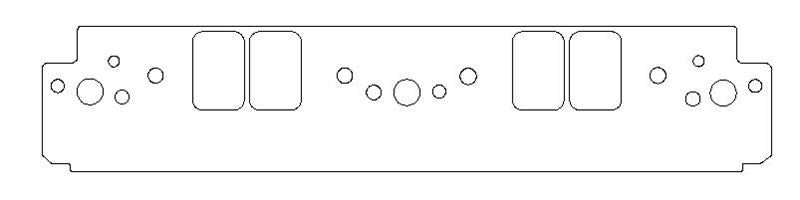 CG Intake Gaskets - Cometic Chrysler W8 Head V8 .031in Fiber Intake Manifold Gasket Set - 1.450in x 2.200in Ports