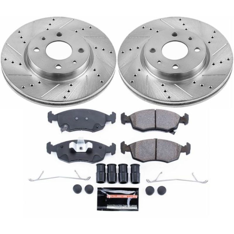 PSB Z23 Evolution Kit - Power Stop 12-18 Fiat 500 Front Z23 Evolution Sport Brake Kit
