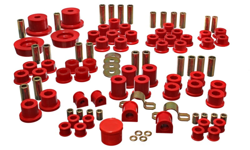 ES Hyper-Flex Sets - Red - Energy Suspension 90-97 Mazda Miata Red Hyper-Flex Master Bushing Set