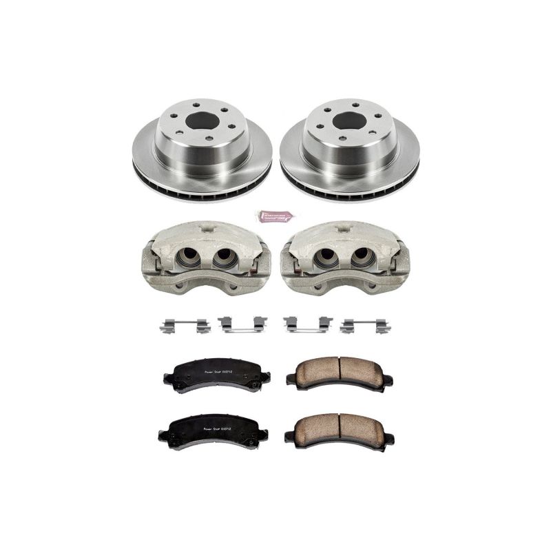 PSB Autospecialty Kit w/Cals - Power Stop 03-06 Cadillac Escalade Rear Autospecialty Brake Kit w/Calipers