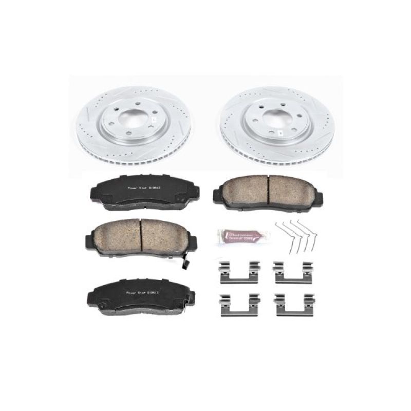 PSB Z23 Evolution Kit - Power Stop 11-13 Infiniti QX56 Front Z23 Evolution Sport Brake Kit