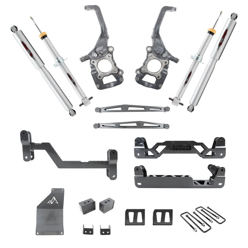 BT Lift Kits - Belltech 15-20 Ford F-150 6in-7in Lift Kit w/ Trail Performance Struts & Shocks