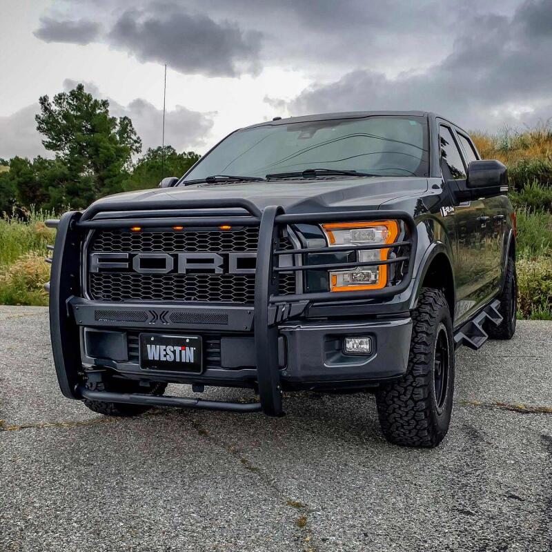 WES Sportsman Grille Guards - Westin 15-20 Ford F150 Sportsman X Grille Guard - Textured Black