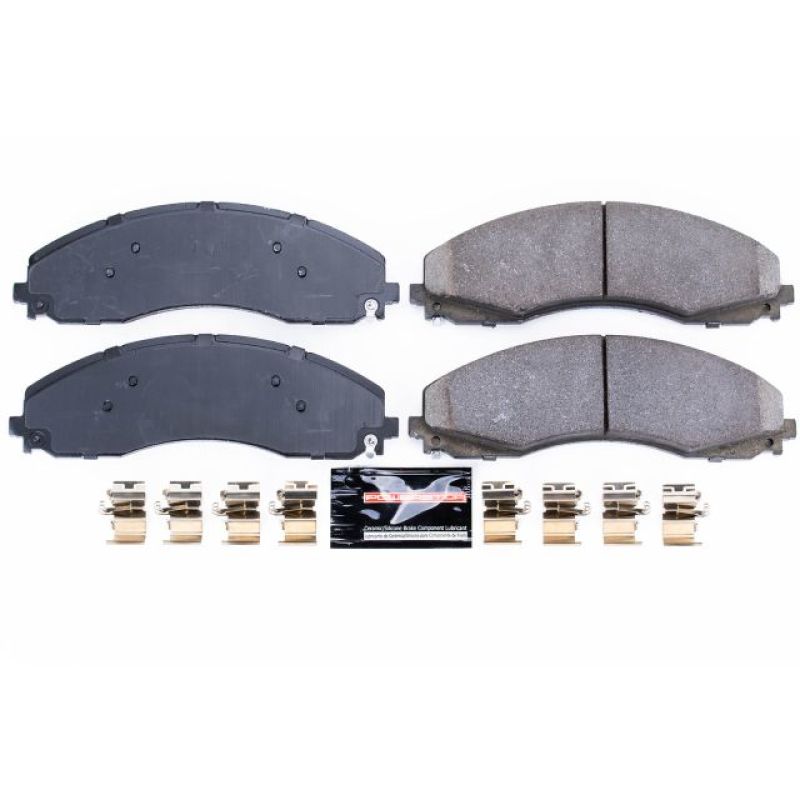 PSB Z23 Evolution Brake Pads - Power Stop 17-19 Ford F-450 Super Duty Rear Z23 Evolution Sport Brake Pads w/Hardware