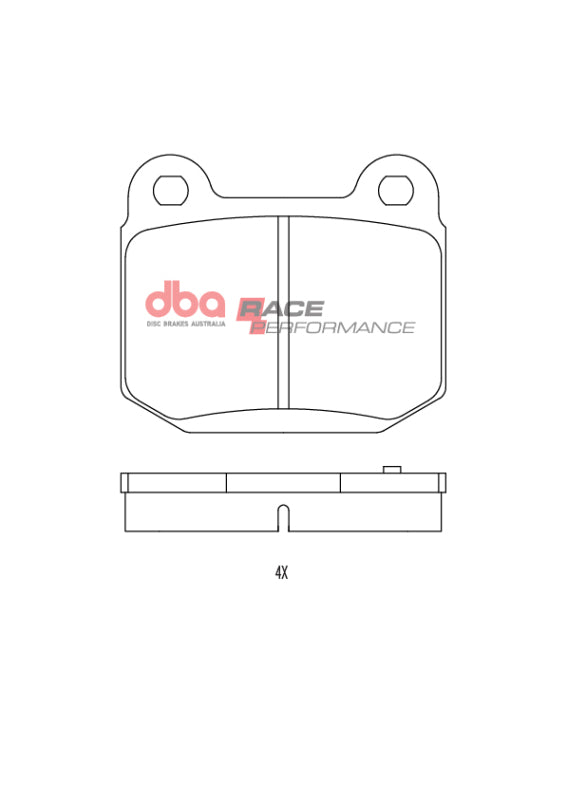 DBA RP Performance Brake Pads - DBA 12-21 Subaru BRZ / 01-15 Subaru WRX STI Rear Race Performance Brake Pads