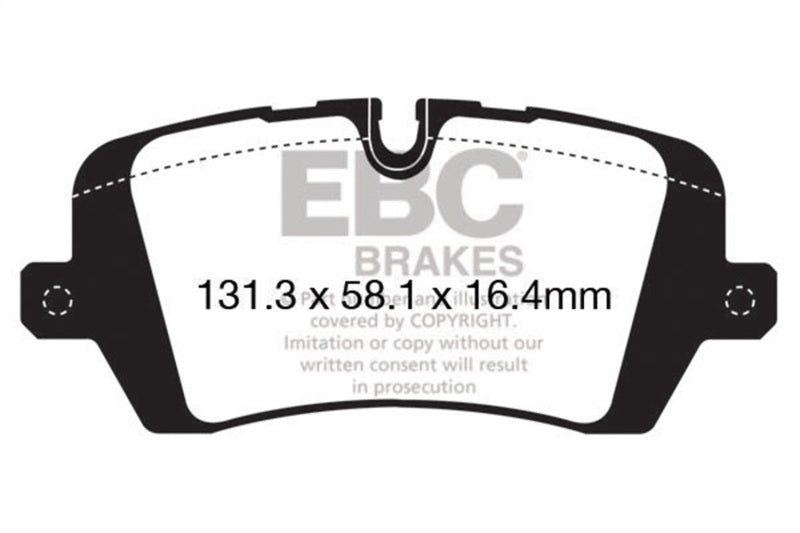 EBC Extra Duty Brake Pad Sets - EBC 13+ Land Rover Range Rover 3.0 Supercharged Extra Duty Rear Brake Pads