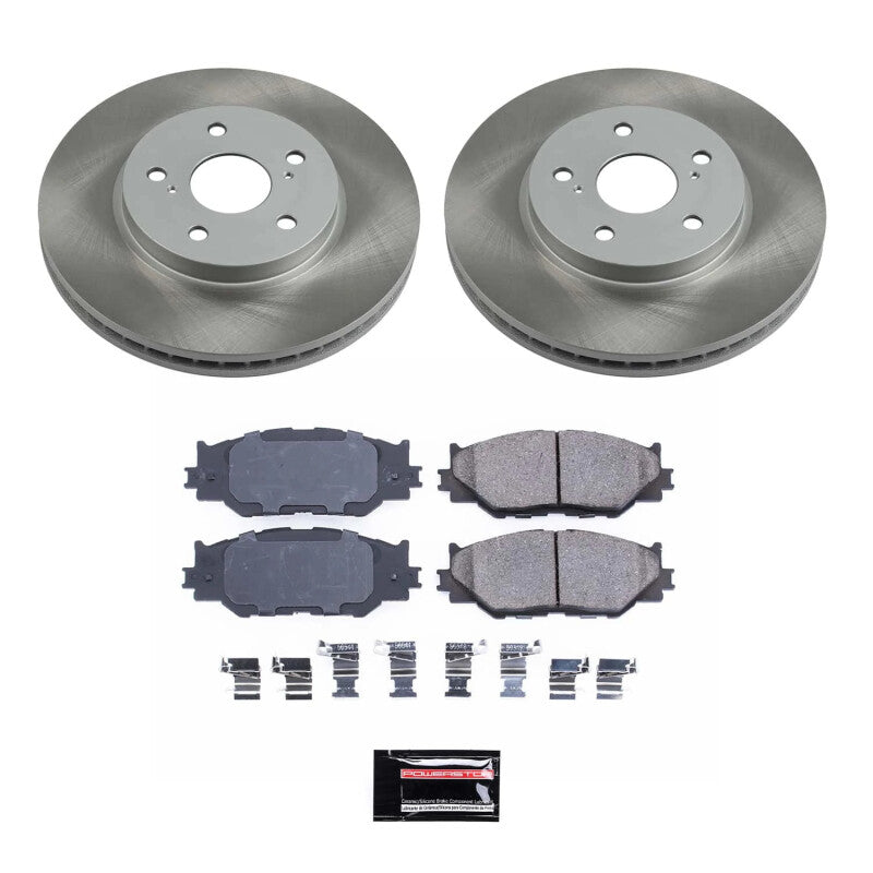 PSB Semi-Coated Rotor Kits - Power Stop 06-15 Lexus IS250 Front Semi-Coated Rotor Kit