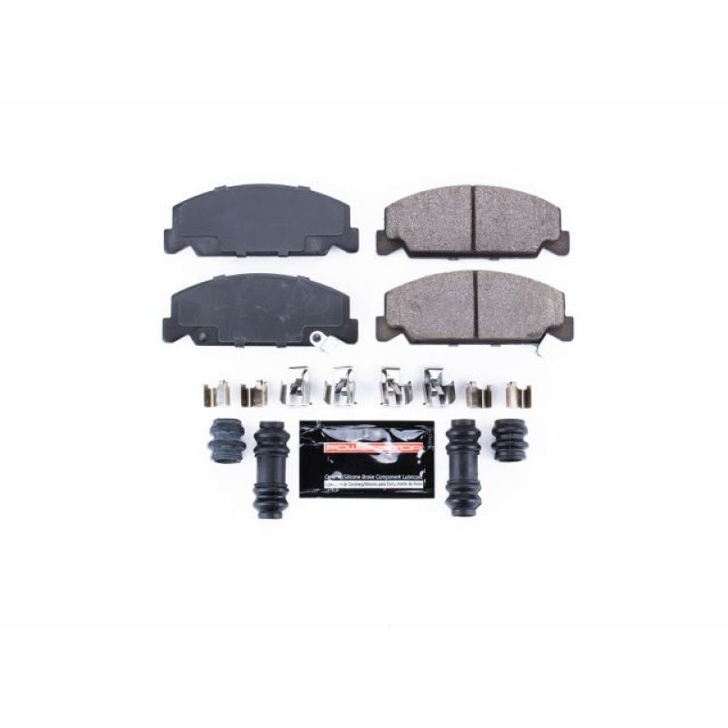 PSB Z23 Evolution Brake Pads - Power Stop 90-00 Honda Civic Front Z23 Evolution Sport Brake Pads w/Hardware