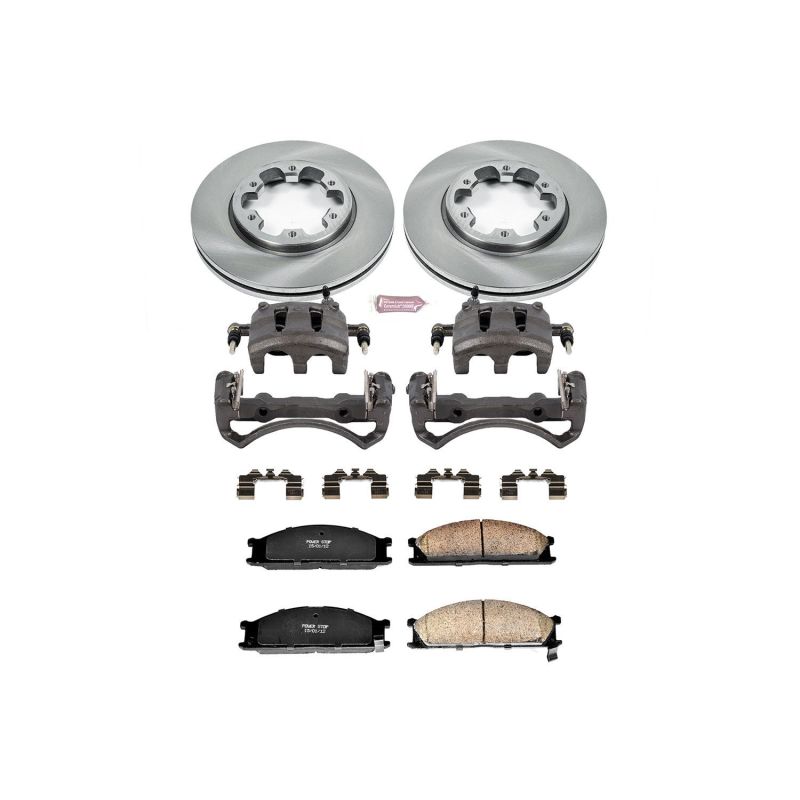 PSB Autospecialty Kit w/Cals - Power Stop 93-94 Nissan D21 Front Autospecialty Brake Kit w/Calipers