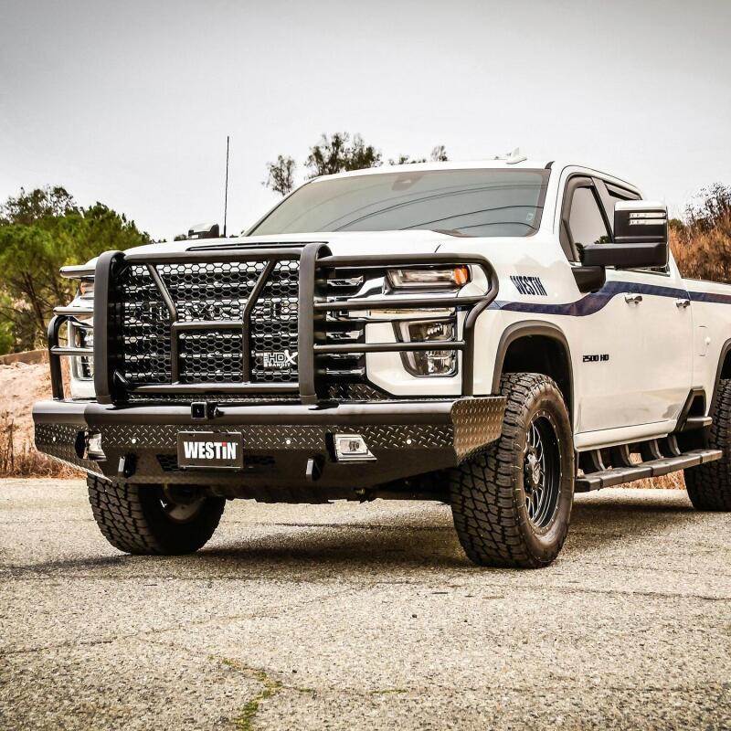 WES HDX Front Bumpers - Westin 20-21 Chevrolet 2500/3500 HDX Bandit Front Bumper - Black