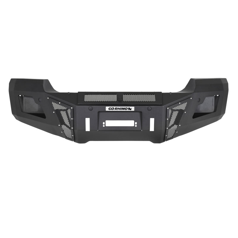 GOR BR11 Bumper - Go Rhino 15-19 GMC Sierra 2500HD/3500HD BR11 Front Bumper Replacement - Tex. Black
