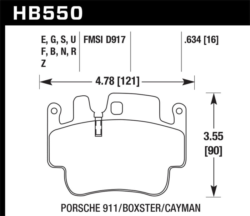 HAWK DTC-70 Brake Pad Sets - Hawk Porsche 911 / Cayman / Boxster Front /Rear DTC-70 Race Brake Pads