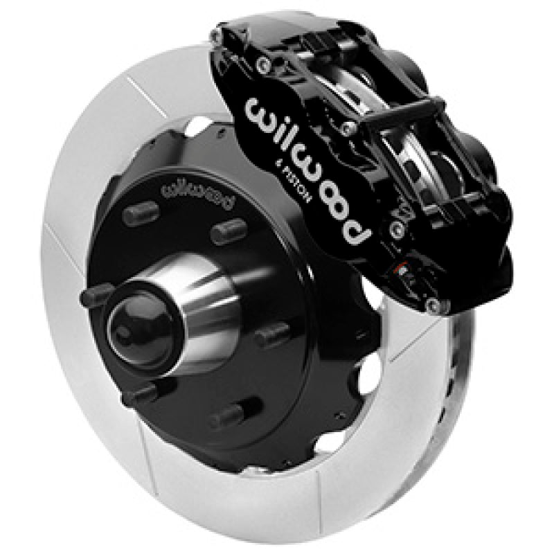 WIL Superlite Brake Kit - Wilwood 63-87 C10 CPP Spindle FNSL6R Front BBK 13in Slotted 6x5.5 BC - Black