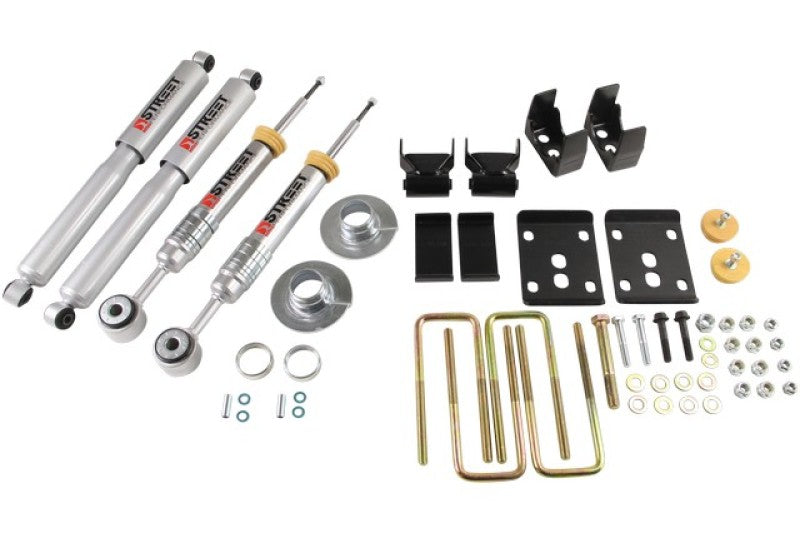 BT Lower Kit w SP Shocks - Belltech 09-13 Ford F150 Ext&Quad Cab Short Bed 2WD Lowering Kit w/ SP Shocks 5.5in R Drop