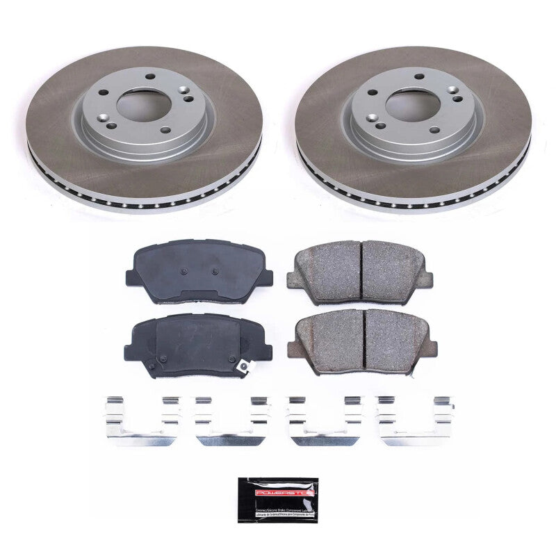 PSB Semi-Coated Rotor Kits - Power Stop 11-13 Kia Sorento Front Semi-Coated Rotor Kit