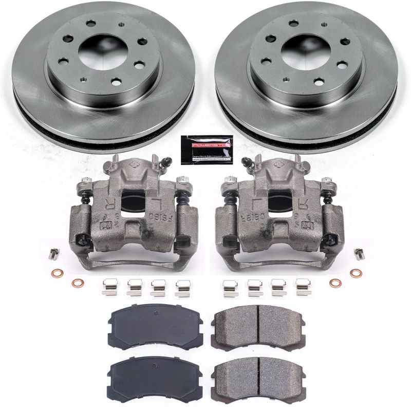 PSB Autospecialty Kit w/Cals - Power Stop 02-07 Mitsubishi Lancer Front Autospecialty Brake Kit w/Calipers