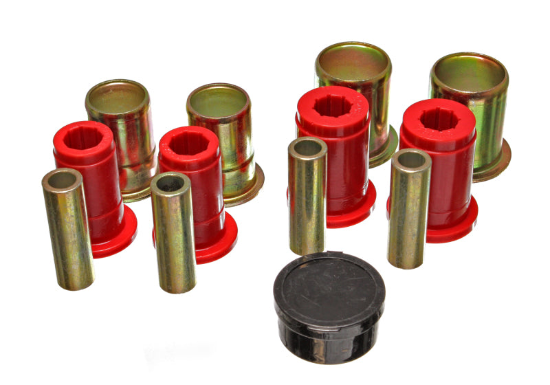 ES Cntrl Arm Bushings - Red - Energy Suspension Universal Red Control Arm Bushing Set - LOWERS ONLY