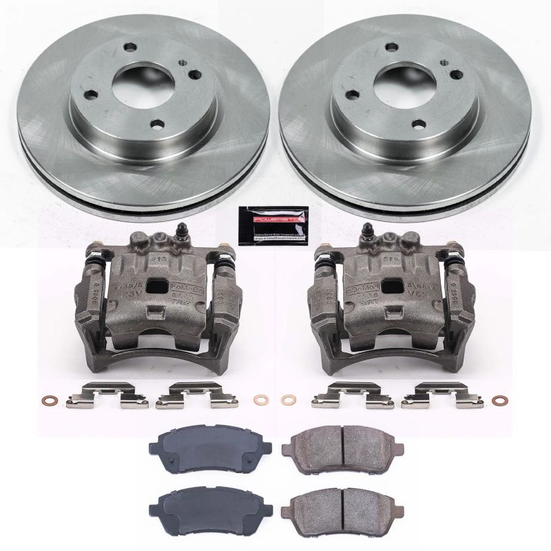 PSB Autospecialty Kit w/Cals - Power Stop 11-19 Ford Fiesta Front Autospecialty Brake Kit w/Calipers