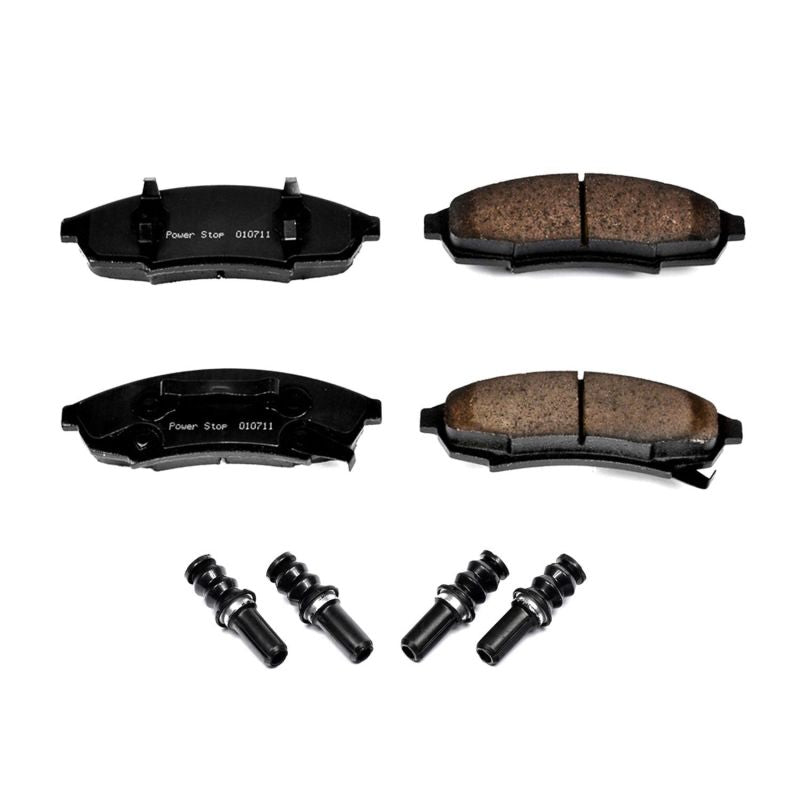 PSB Z17 Evolution Brake Pads - Power Stop 88-96 Buick Regal Front Z17 Evolution Ceramic Brake Pads w/Hardware