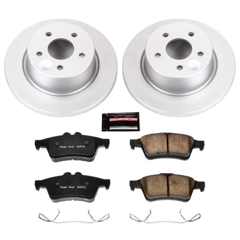 PSB Z17 Evolution Coated Kit - Power Stop 13-18 Ford C-Max Rear Z17 Evolution Geomet Coated Brake Kit
