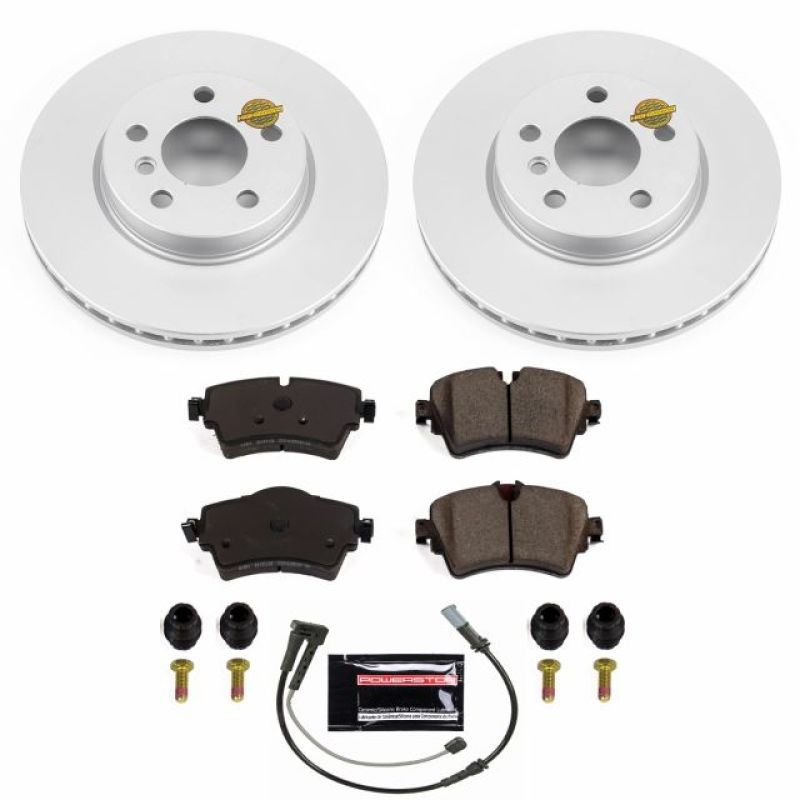 PSB Z23 Evolution Coated Kit - Power Stop 16-18 Mini Cooper Clubman Front Z23 Evolution Sport Coated Brake Kit