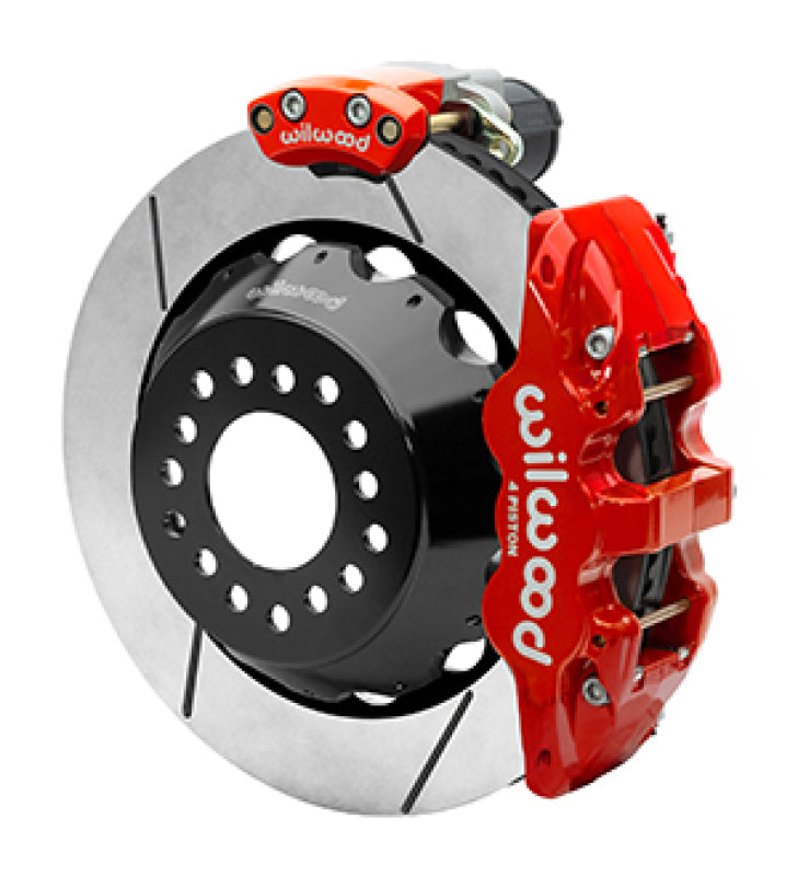 WIL Aero Brake Kit - Wilwood EPB Rear Kit AERO4 12 Bolt 2.75 OffSet