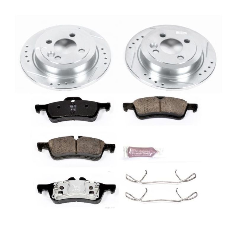 PSB Z23 Evolution Kit - Power Stop 07-08 Mini Cooper Rear Z23 Evolution Sport Brake Kit