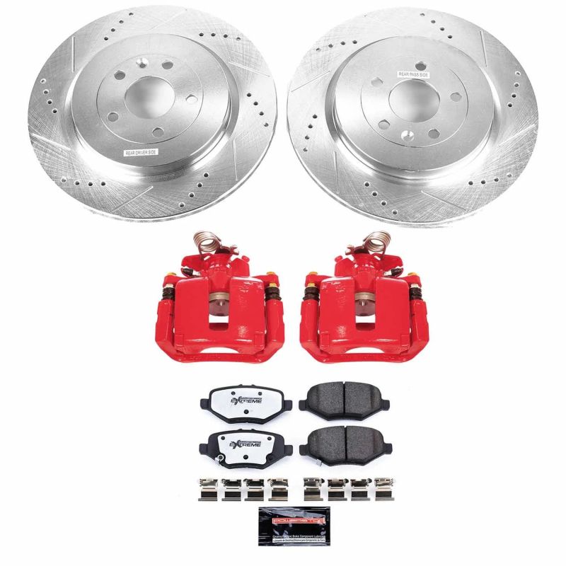 PSB Z36 Truck & Tow Kit w/Cals - Power Stop 13-19 Ford Explorer Rear Z36 Truck & Tow Brake Kit w/Calipers
