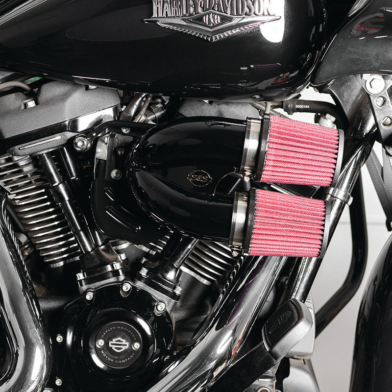 SSC Intake Runner - S&S Cycle 17-21 M8 Models Intake Runner Induction Kit - Gloss Black