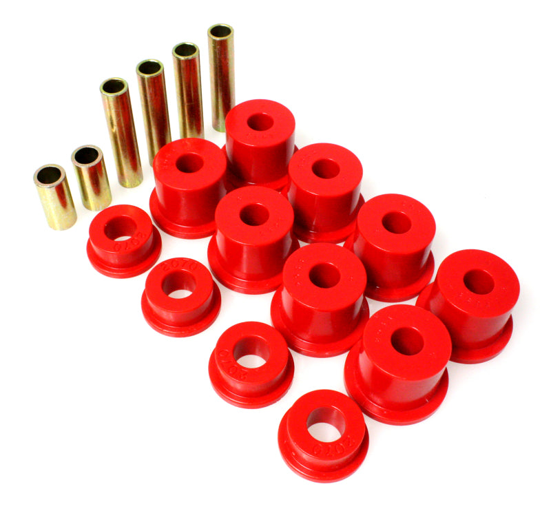 ES Spring/Shackle Bush - Red - Energy Suspension Ford 4 Wd Front Spring Bushing Set - Red