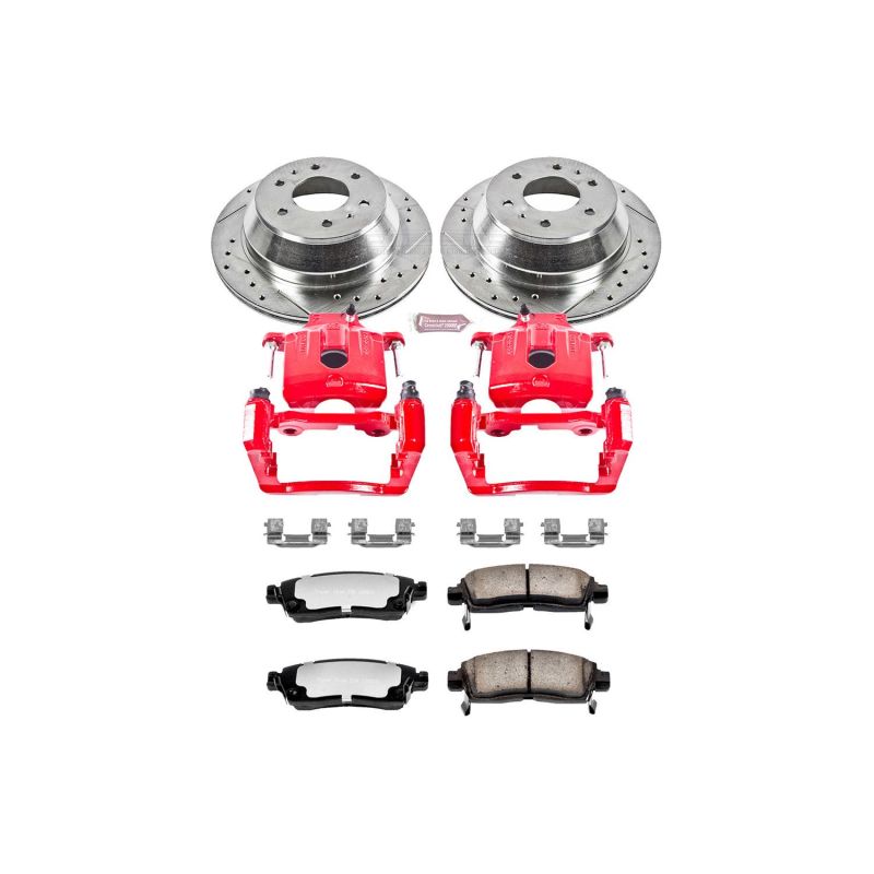 PSB Z36 Truck & Tow Kit w/Cals - Power Stop 04-07 Buick Rainier Rear Z36 Truck & Tow Brake Kit w/Calipers