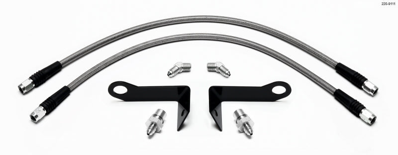 WIL Flexline Brake Hose - Wilwood Flexline Kit Front 2005-08 Ford Mustang w/ SL4 or SL6 Caliper