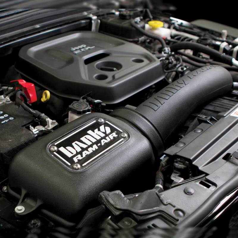 GBE Ram-Air Intake Systems - Banks Power 18-21 Jeep 2.0L Turbo Wrangler (JL) Dry Filter Ram-Air Intake System