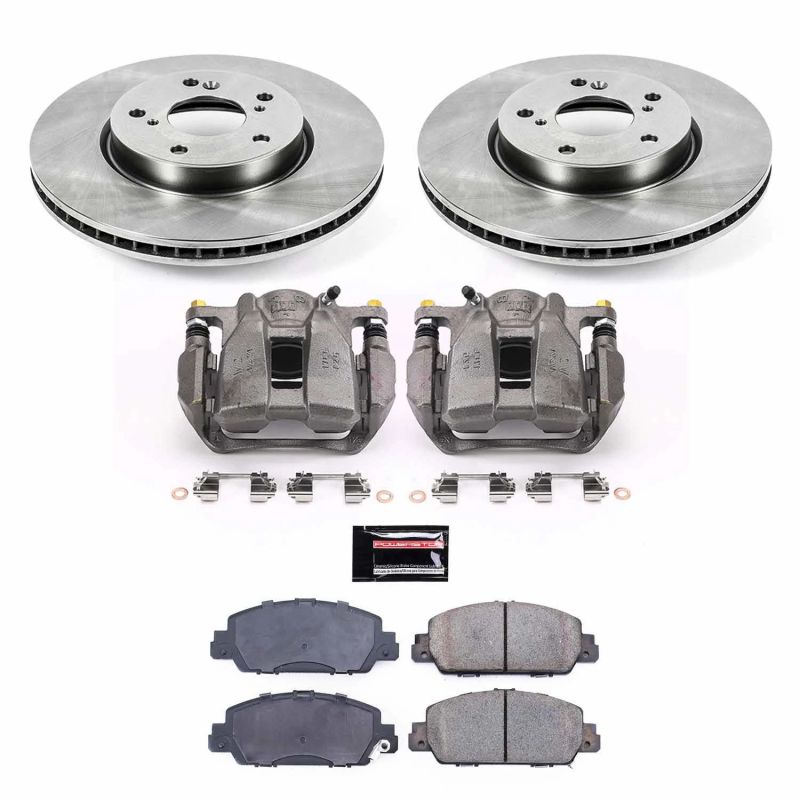 PSB Autospecialty Kit w/Cals - Power Stop 13-18 Honda Accord Front Autospecialty Brake Kit w/Calipers