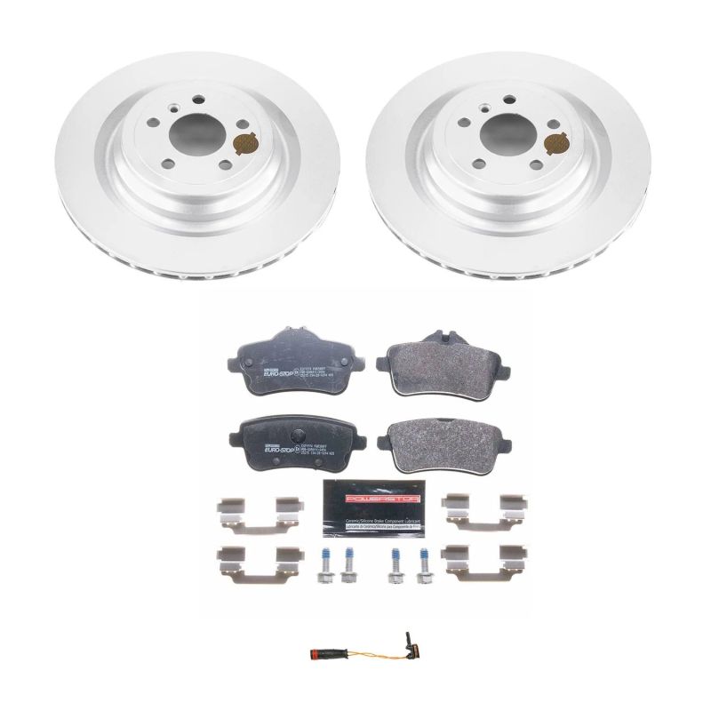 PSB Euro-Stop Kit - Power Stop 17-19 Mercedes-Benz GLS450 Rear Euro-Stop Brake Kit
