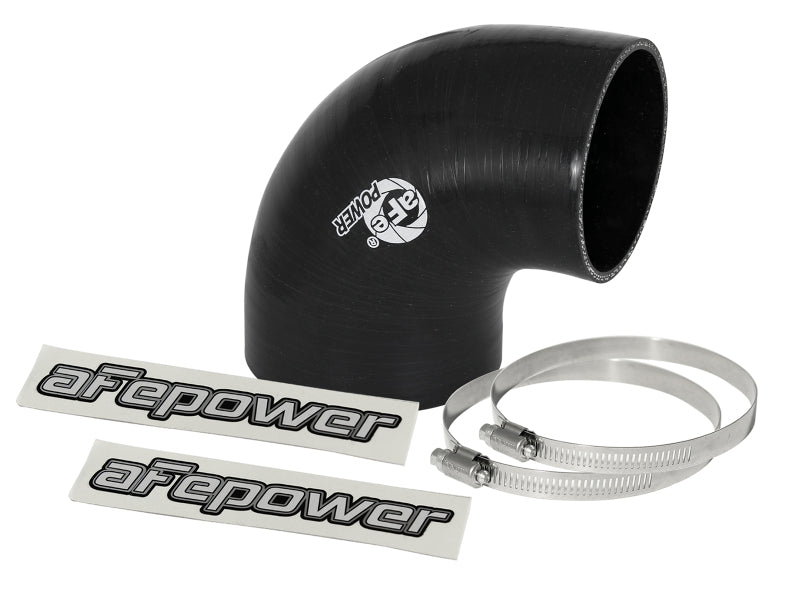 AFE Elbow Reducing Couplers - aFe Magnum FORCE Intake Coupling Kit (3-1/2 IN to 3 IN ID x 90 Deg.) Elbow Reducing Coupler - Black