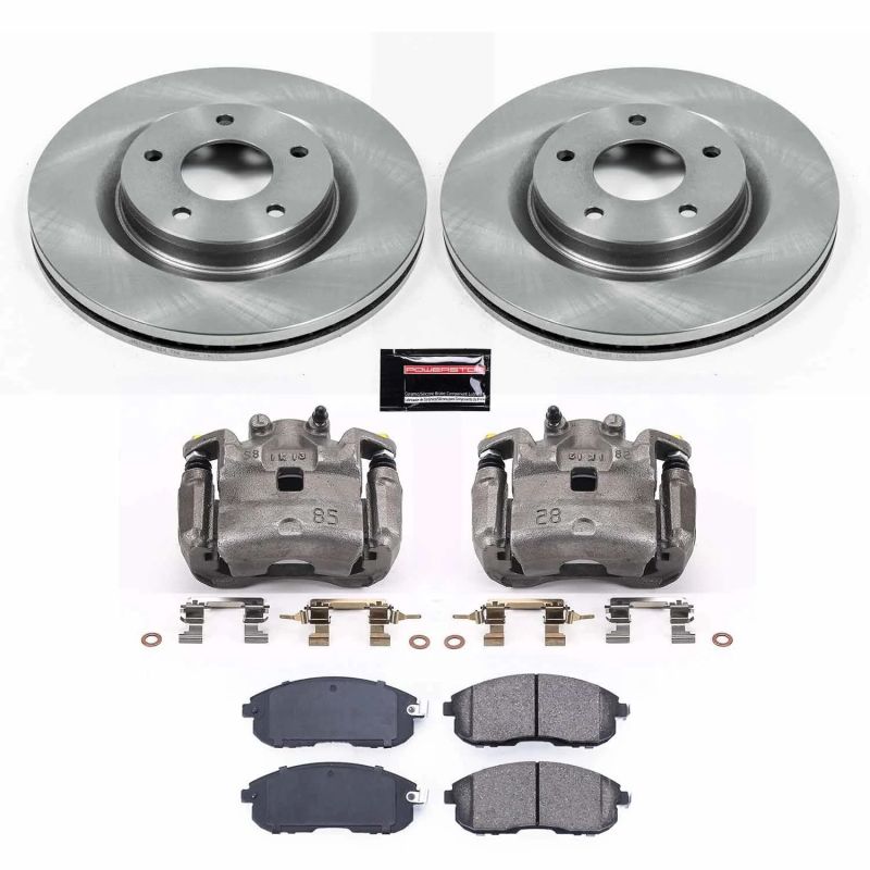PSB Autospecialty Kit w/Cals - Power Stop 2019 Nissan Sentra Front Autospecialty Brake Kit w/Calipers