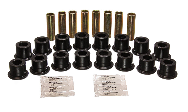 ES Cntrl Arm Bushings - Black - Energy Suspension 94-06 Hummer H1 Black Front & Rear End Control Arm Bushing Set