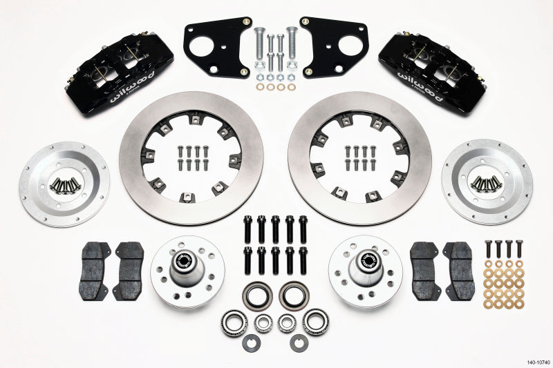 WIL Dynapro Brake Kit - Wilwood Dynapro 6 Front Hub Kit 12.19in 62-72 CDP B & E Body-Drum